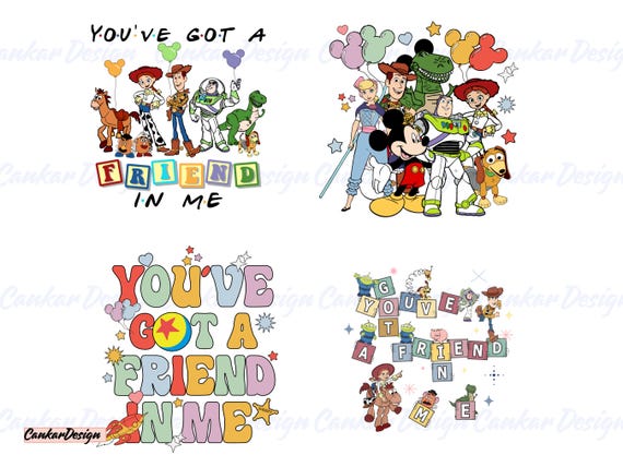 Toy Story Png Bundle, Toy Story Characters, Toy Story Clipart, You've Got a Friend In Me, Family Trip Png