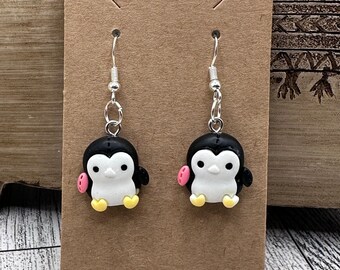 Penguin .925 Silver Dangle Earrings