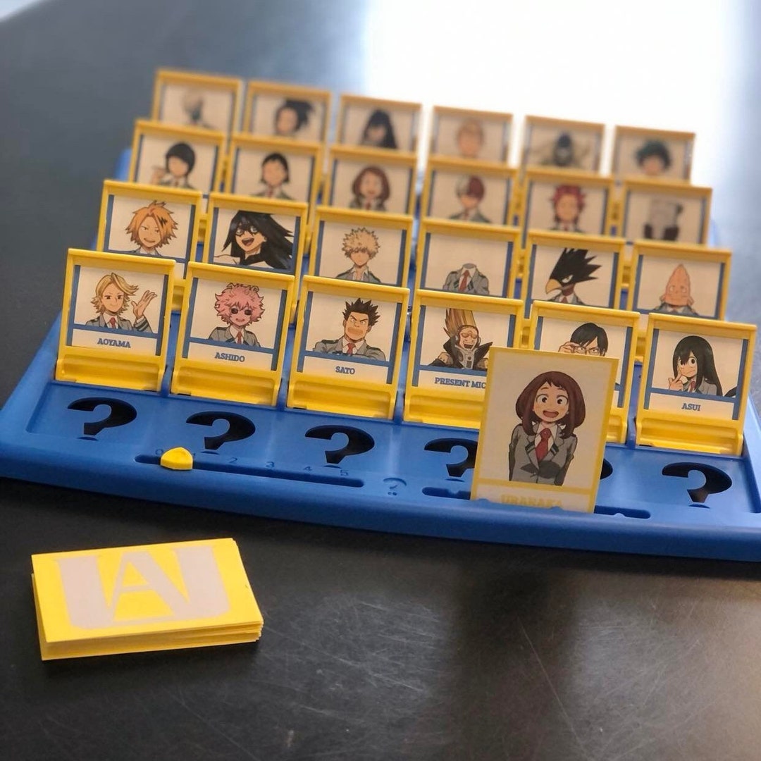 Guess Who Inserts *digital File* My Hero Anime Edition - Etsy