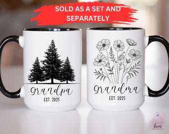 Personalized Pregnancy Announcement Mug: New Grandparents Gift