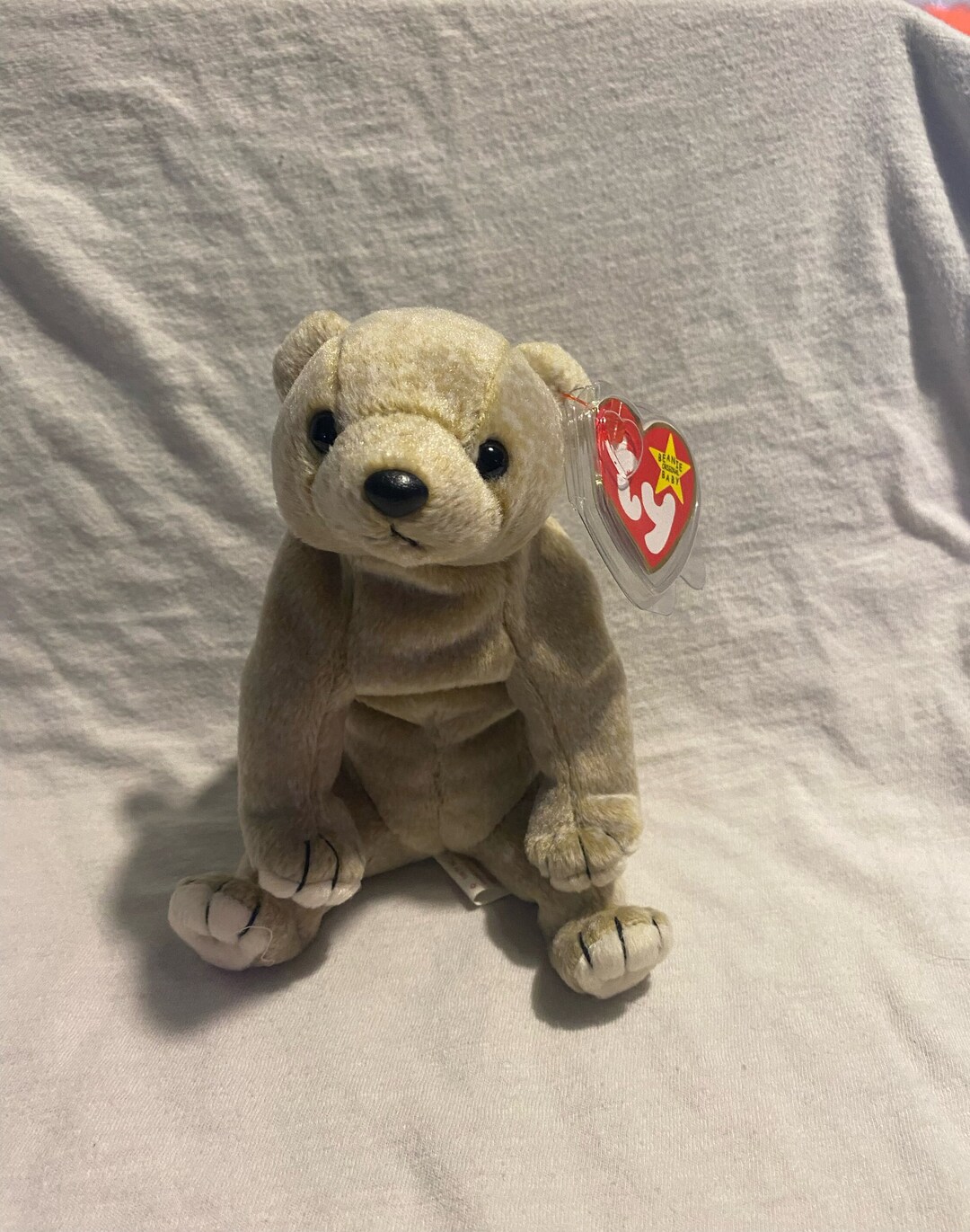 Ty Beanie Baby Almond Etsy