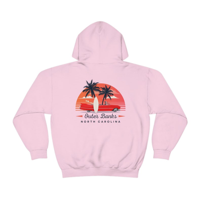 Retro Outer Banks, North Carolina Hoodie - Gilden image 7