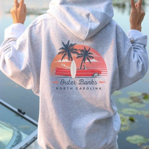 Retro Outer Banks, North Carolina Hoodie - Gilden