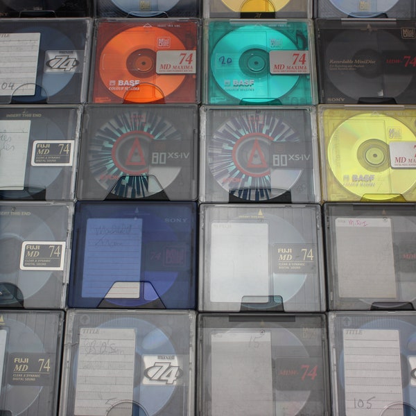 MINIDISCS - Various Used Blank Recordable MiniDiscs