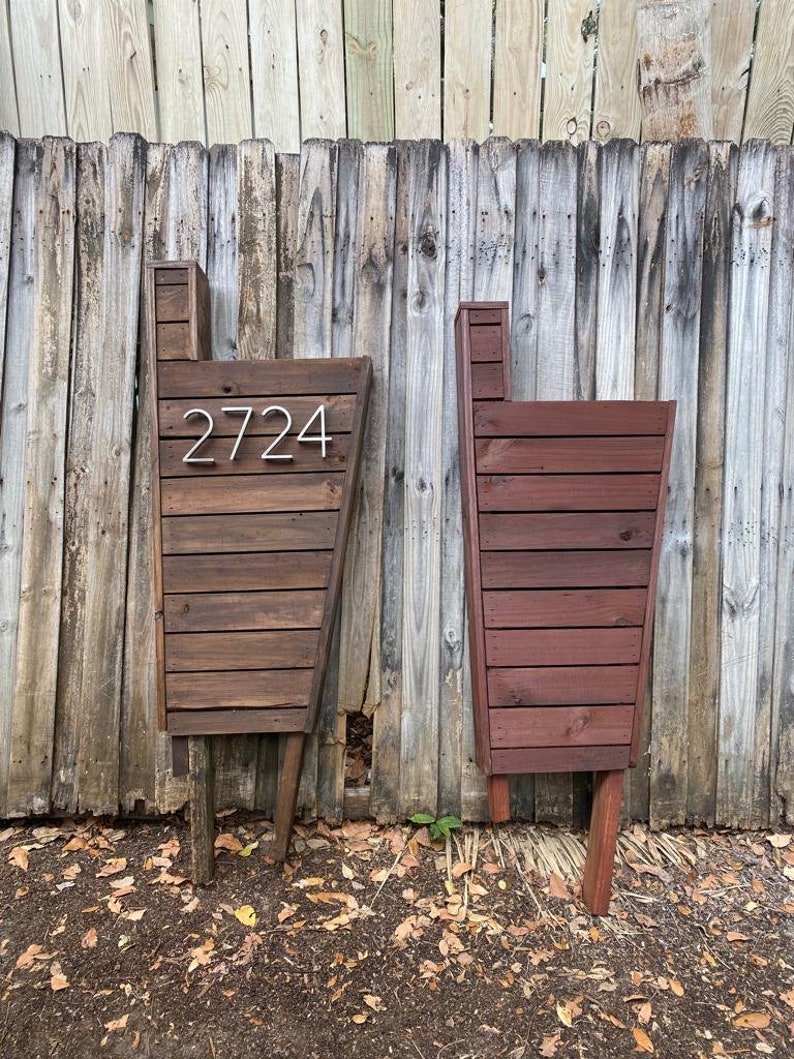 Nulux Mailbox, Handcrafted Mid Century Modern Mailbox Post, Pressure