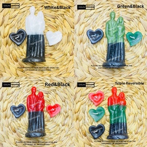 Reversible Protection Couples Candles, Reverse any Black Witchcraft, Velas Reversibles de protección de Pareja, Invertir Brujería Negra