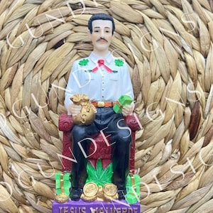 Malverde 6&#39;&#39; Estatua Religiosa, Patrona de Malverde Santa Figura,Estatua religiosa de Malverde de 6&#39;&#39;, Figura sagrada patrona de Malverde