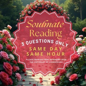 Soulmate Reading, Same Hour Reading, Same Day Reading, 3 Questions Ask, Tarot Spiritual Reading, Honest Reading, Lectura De Alma Gemela