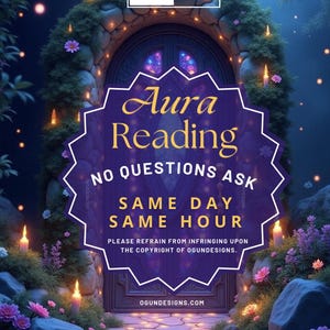 Aura Energy Reading, Same Hour Reading, Same Day Reading, No Questions Ask, Tarot Spiritual Reading, Honest Reading, Lectura de Energia Aura
