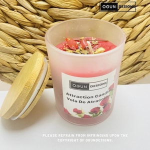 Love Candle, Romance and Attraction,Love spell, Attraction, Think of me, Velas de amor, Juego de velas de pareja, Hechizo de amor, Atracción