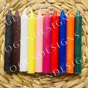 Plain 6&#39;&#39; candles, Spiritual candles, Witches Spell candles
