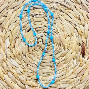 Yemaya orisha Yoruba Eleke Necklace, Yemaya Collar, Santeria Orisha