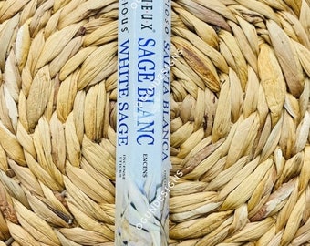 Sage Cleansing Incense Sticks, Aroma Sticks, Protection Sticks, Sage Blanco Varitas de incienso, varillas aromáticas