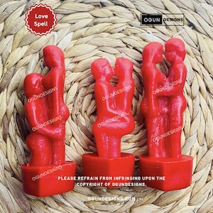 Velas de amor, conjunto de velas de casal, feitiço de amor, Atração, Pense em mim, Velas de amor, Jogo de velas de pareja, Hechizo de amor, Atração
