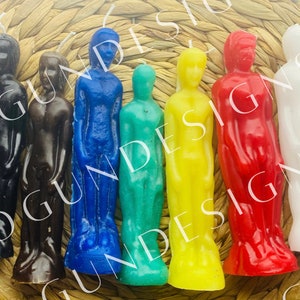 Male Figure Spell Image Candles,Ritual Candles, Full Body Image, Cleansing,Velas de Figuras de hombre,velas de hechizos, brujería/Limpia