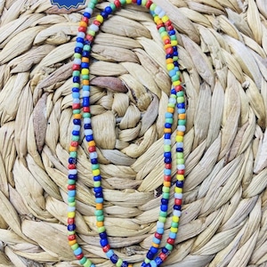 7 African Power necklace, 7 Potencias Handmade Eleke, Necklace/Collar/Eleke/Santeria/Yoruba, Spiritual protection Necklace,Collar Espiritual