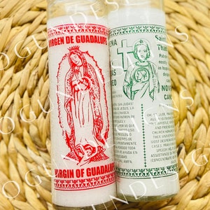 St.Jude /Virgin Guadalupe Candles/Velas San Judas/Virgen Guadalupe