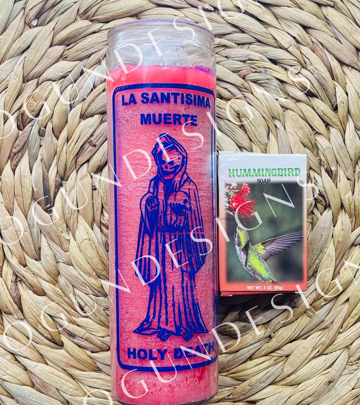 Holy Death Love/Intentions/Bring Back Candle/Vela Atraer/Amor/Intenciones Santa Muerte