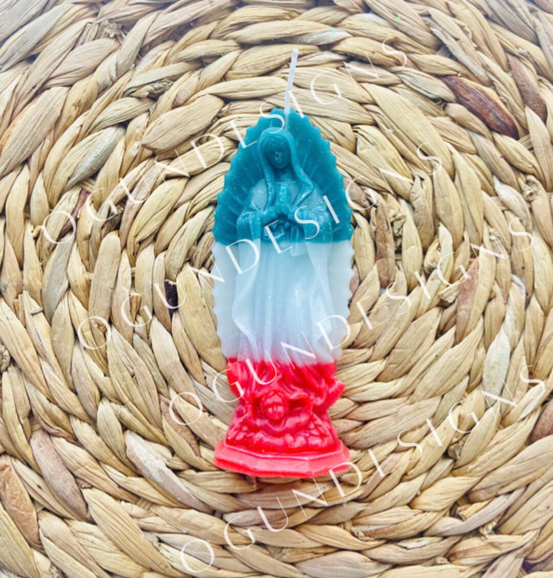 Lady of Guadalupe Candles Virgin Mary Candles Religious Etsy
