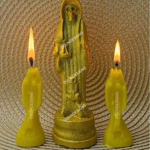 Holy Death 5&quot; Inches Statue, Holy Death Altar, Nuestra Señora Santa Muerte 5&quot; Pulgadas Alto, Altar de la Santa Muerte,