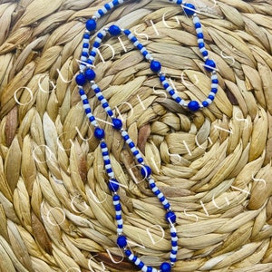 Yemaya Eleke Protection Necklace, Yemaya Collar, Yemaya Santeria Eleke