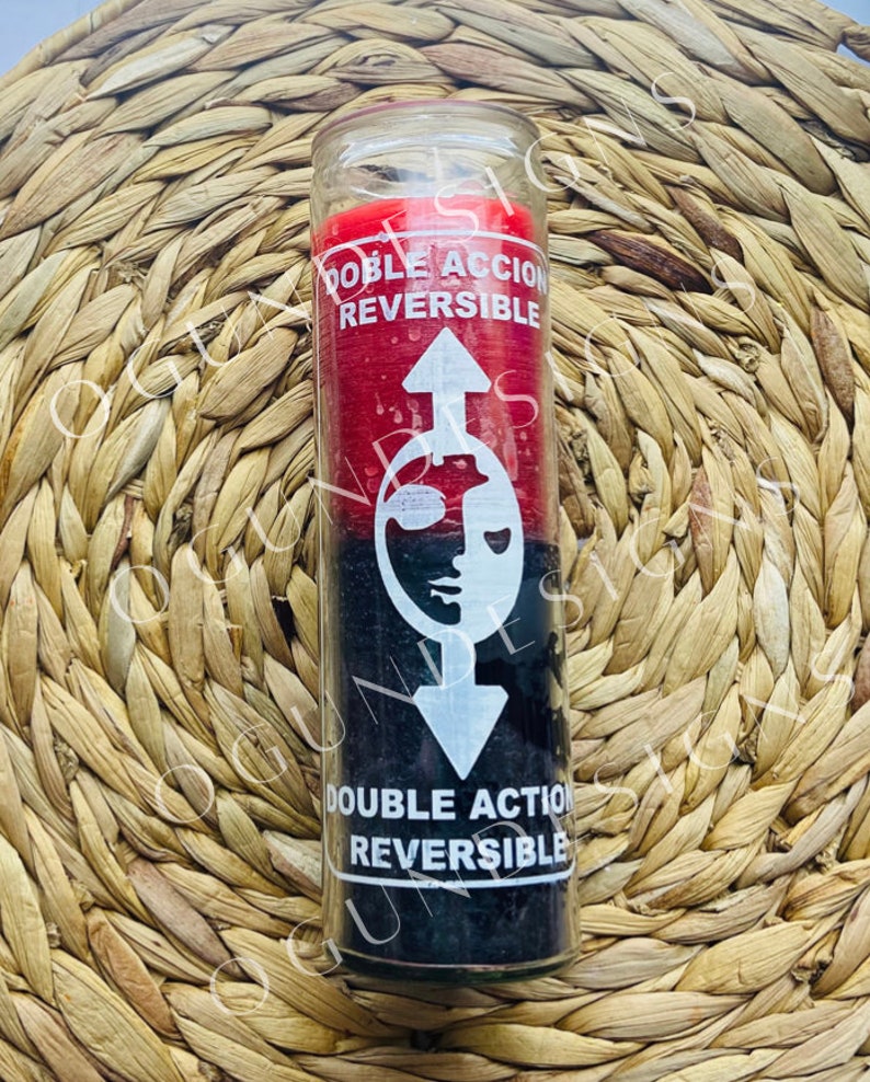 Reversible Glass Candles, Reversible Cleansing Candle, Clean Witchcraft