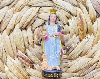 3inch Santa Barbara Patron Saint Statue, Religious Statue, Orisha Statue, Saint Catholic