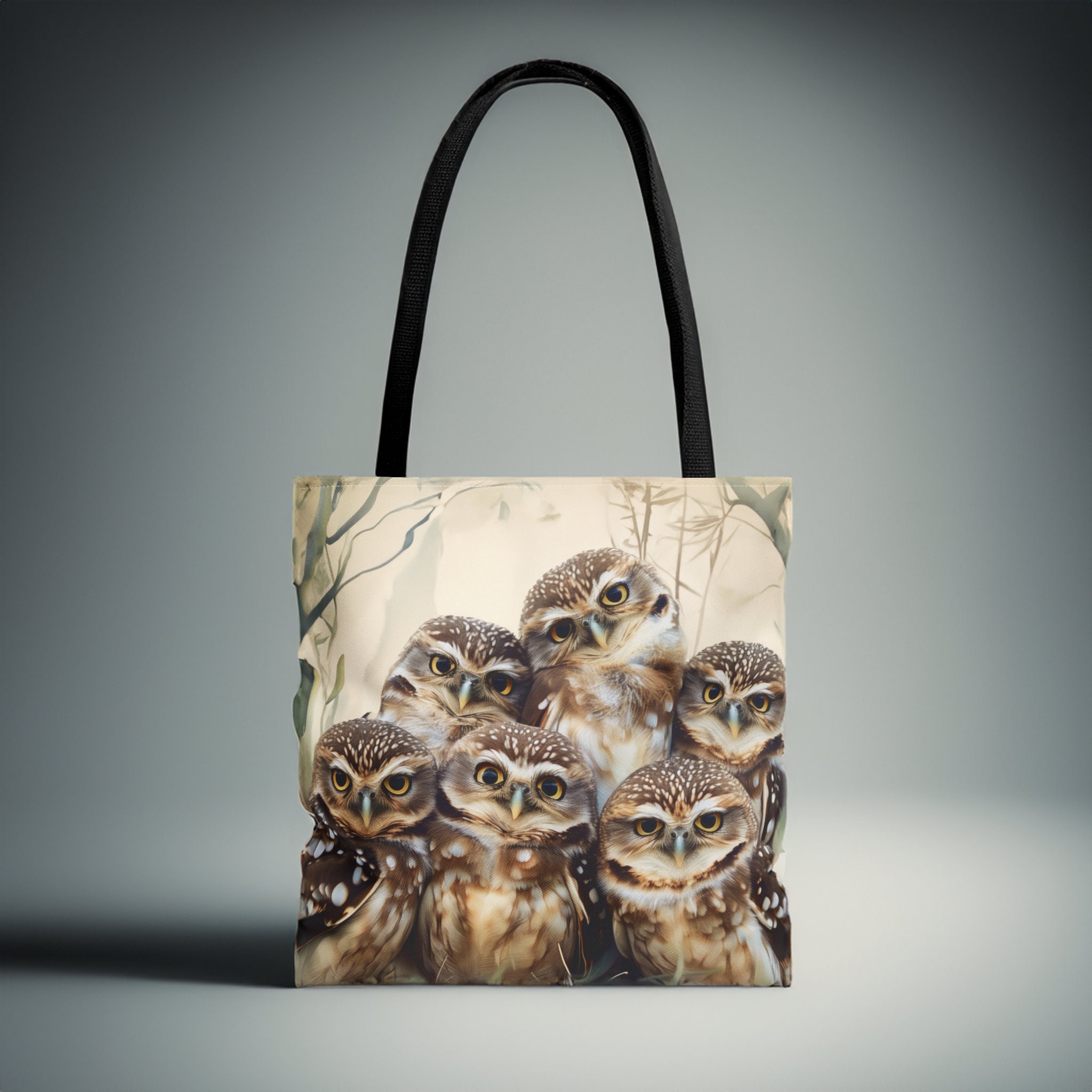 Cute Owl Tote Bag For Owl Lover Tote Bag Gift Summer Bag Owl Original Art Gift For Best Friend Femal