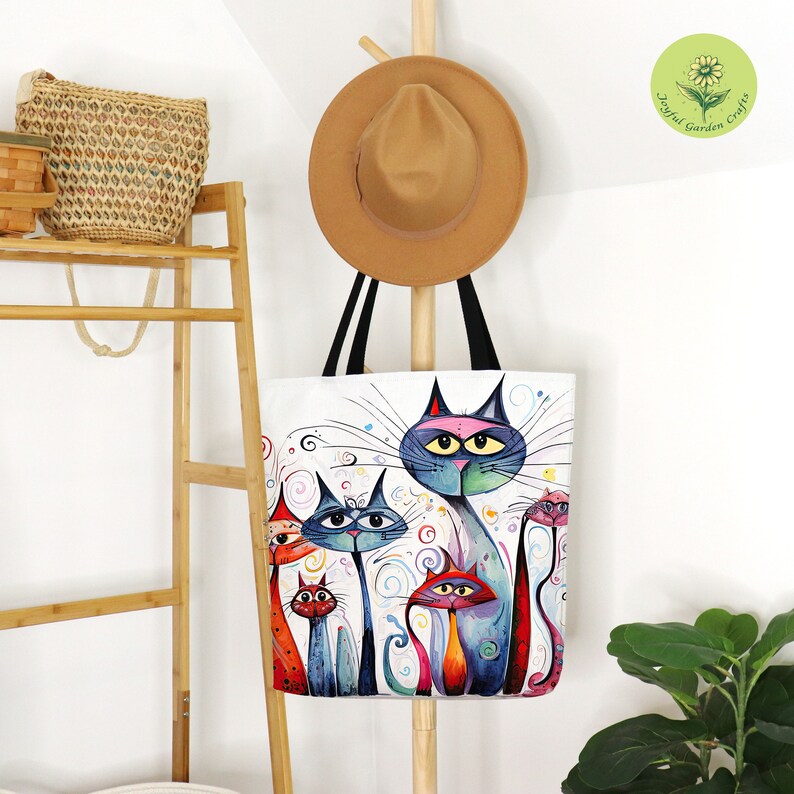 Funny Cats Tote Canvas Unique