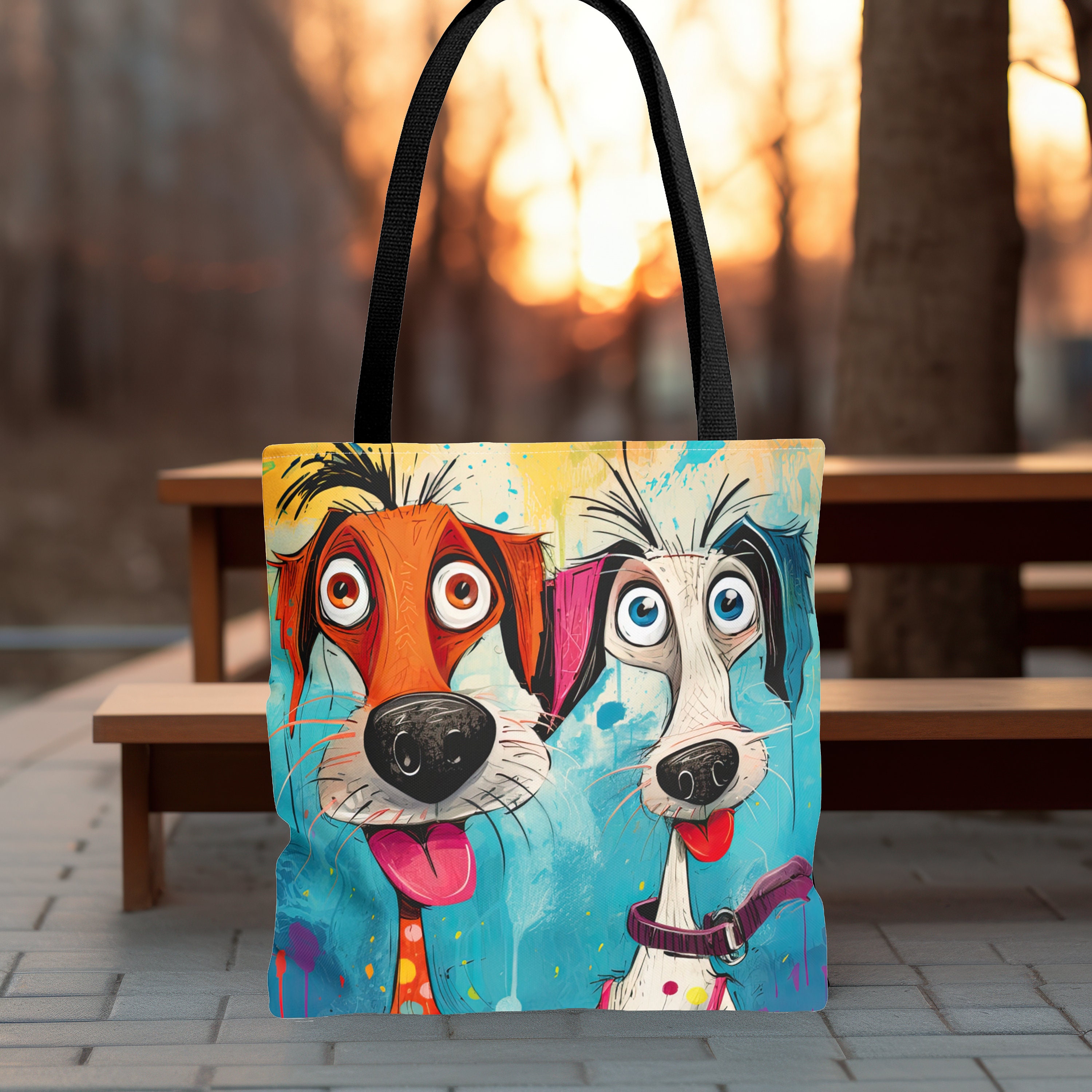 Dog print shop purses