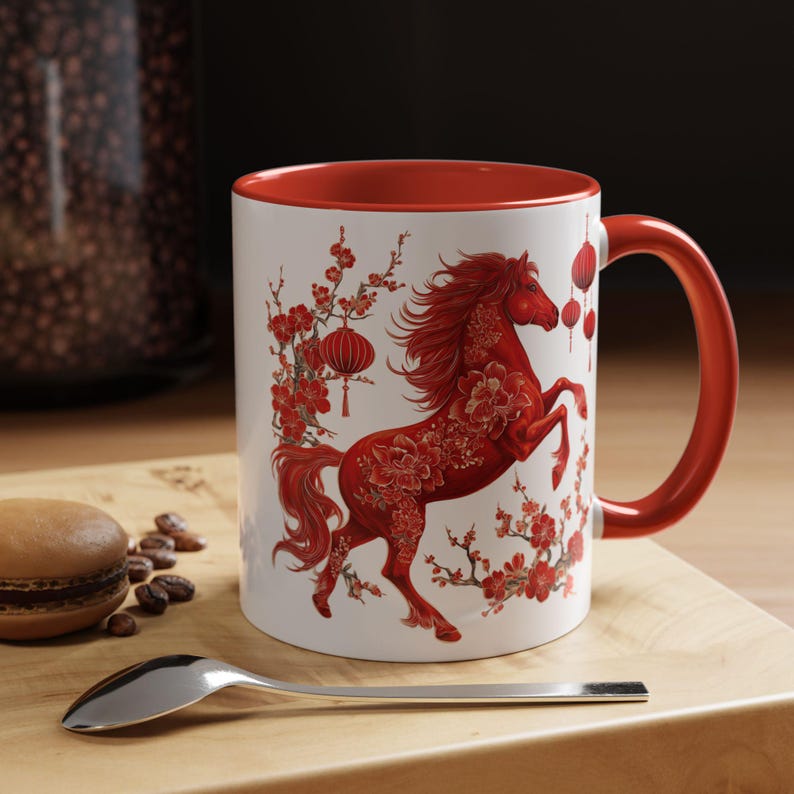 Year of the Horse Mug Chinese Lunar New Year Gift image 3