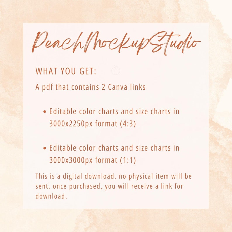 Comfort Colors 1717 Editable Color Chart Size Chart Bundle Customize ...