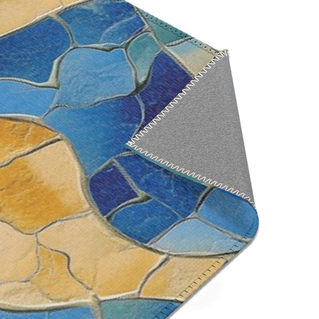 Abstract Ocean Waves Area Rug, Beach Vibe Decor, Coastal Living ...