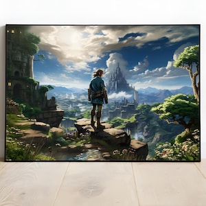 Realistic Hyrule - The Legend of Zelda, Breath of The Wild, Tears of The Kindgom, Gaming Poster, Wall Art, Decor, Print