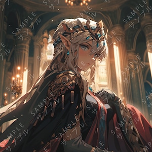 Tears of The Kingdom: Time Princess - Digital Art Wall Art Print Poster Download .PNG