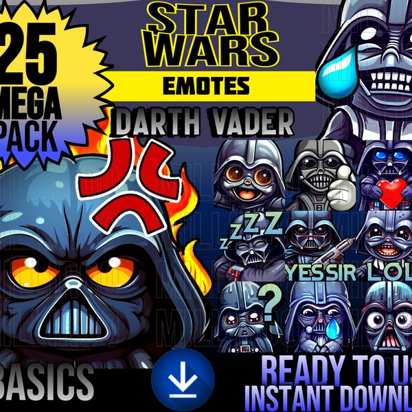 DARTH VADER Star Wars Emotes - BASICS Pack