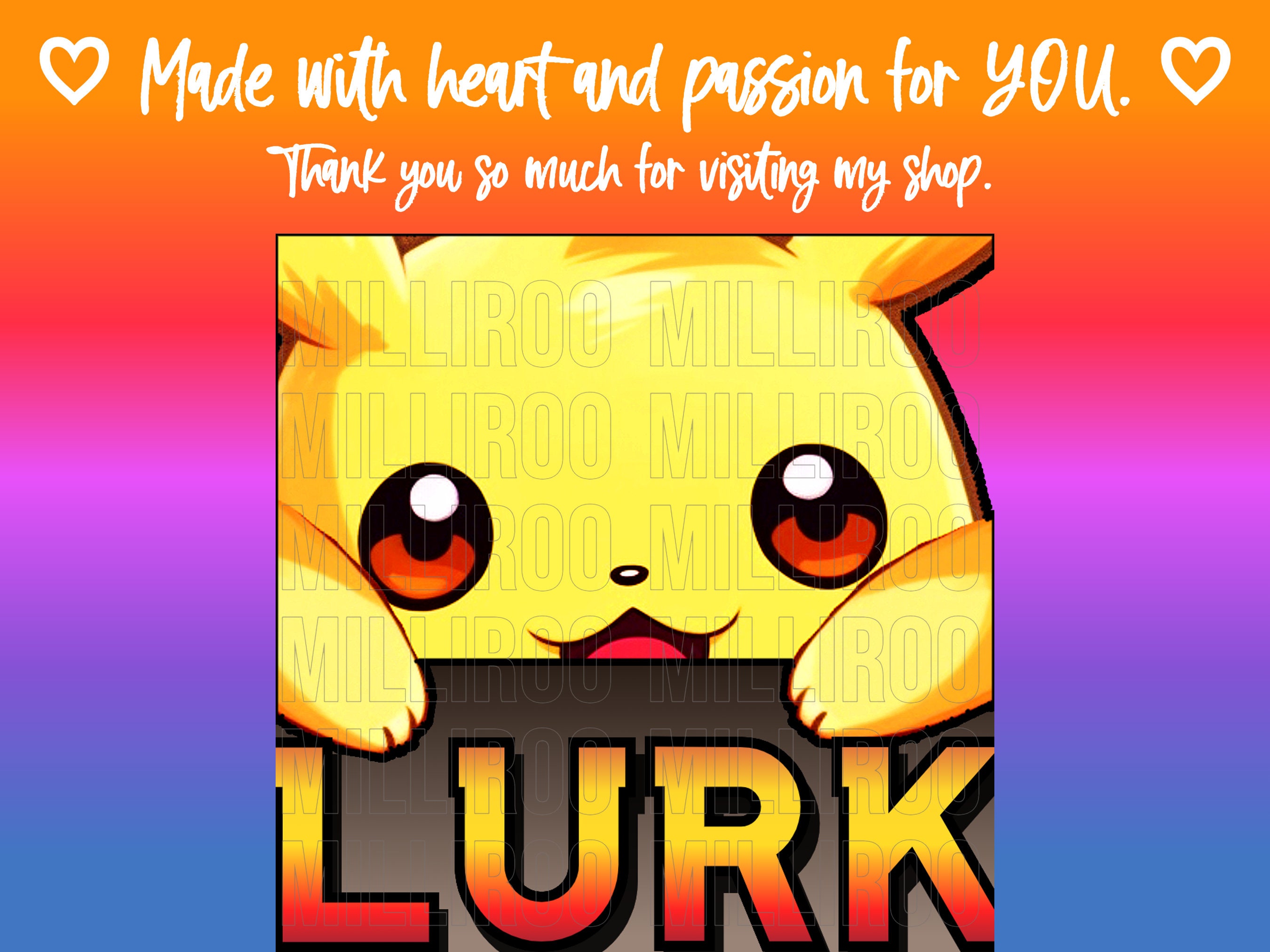 PIKACHU Pokemon Emotes - BASICS Pack - Etsy