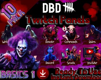 Dead By Daylight Twitch Panels - BASICS Pack