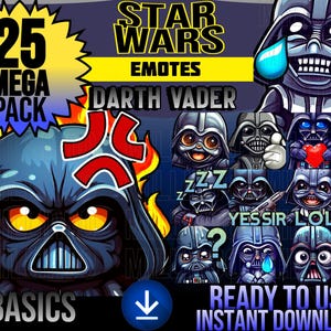 Streamer Emotes – Dark Villain Theme | Twitch & Discord image 1