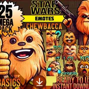 CHEWBACCA Star Wars Emotes - BASICS Pack