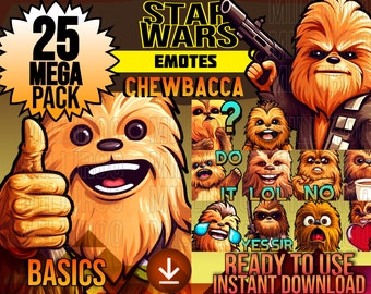 CHEWBACCA Star Wars Emotes - BASICS Pack