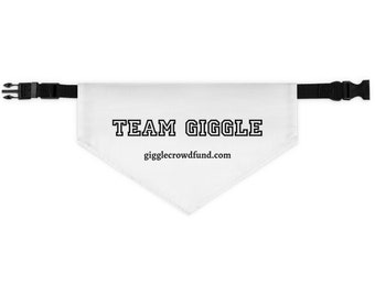 Team Giggle Pet Bandana Collar