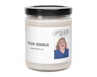 Sweaty Balls Team Giggle geurende sojakaars, 9oz