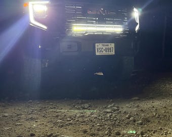 Soportes de barra de luz detrás de la parrilla para GMC Sierra 1500