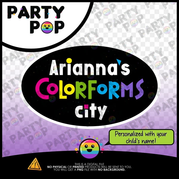 Logo anniversaire - Charlie's Colorforms City [fichier numérique personnalisé uniquement]
