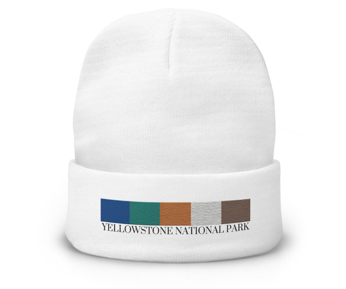 Yellowstone National Park Palette Knit Beanie in Multiple  display picture 1