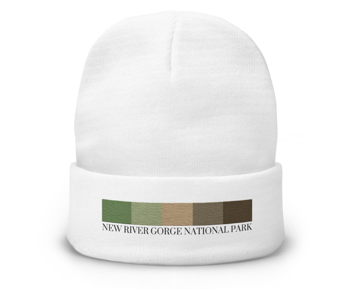 New River Gorge National Park Palette Knit Beanie in  display picture 2
