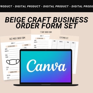 Beige Craft Business Form Set