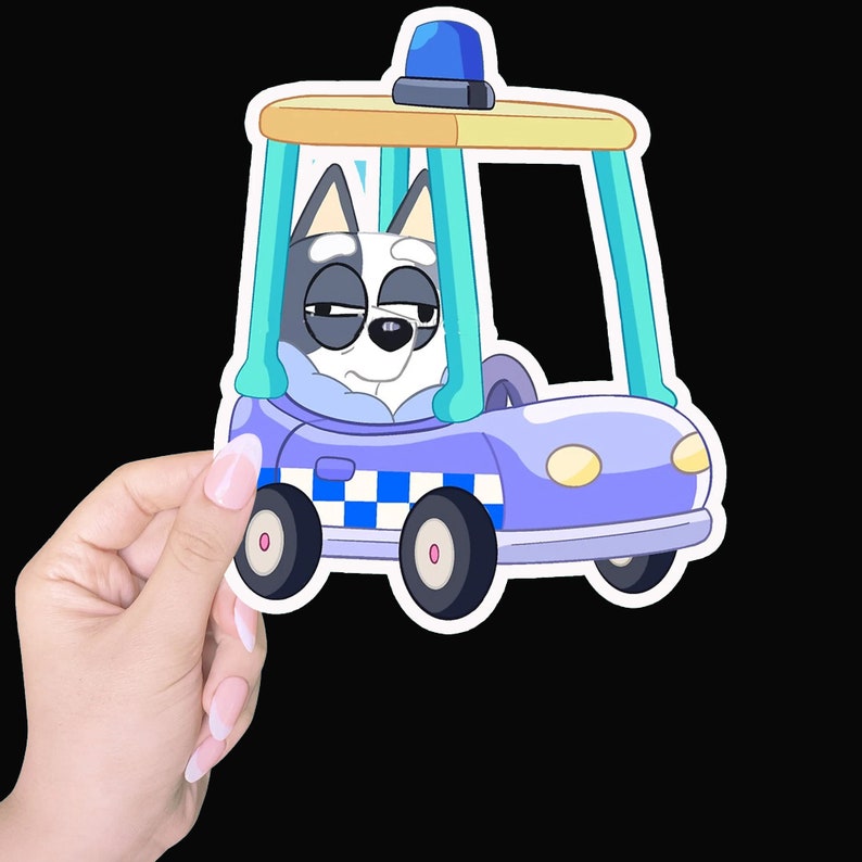 Tired Muffin Sticker Sticker Bluey Vinyl Stickers Family Etsy