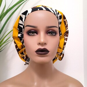 Animal Print, Satin Lined Scrub Hat, Protect Hair w/Satin Lined Ponytail Scrub Cap, Buttons/Size Option, Nurse/Surgical Hat, Satin Lined Cap